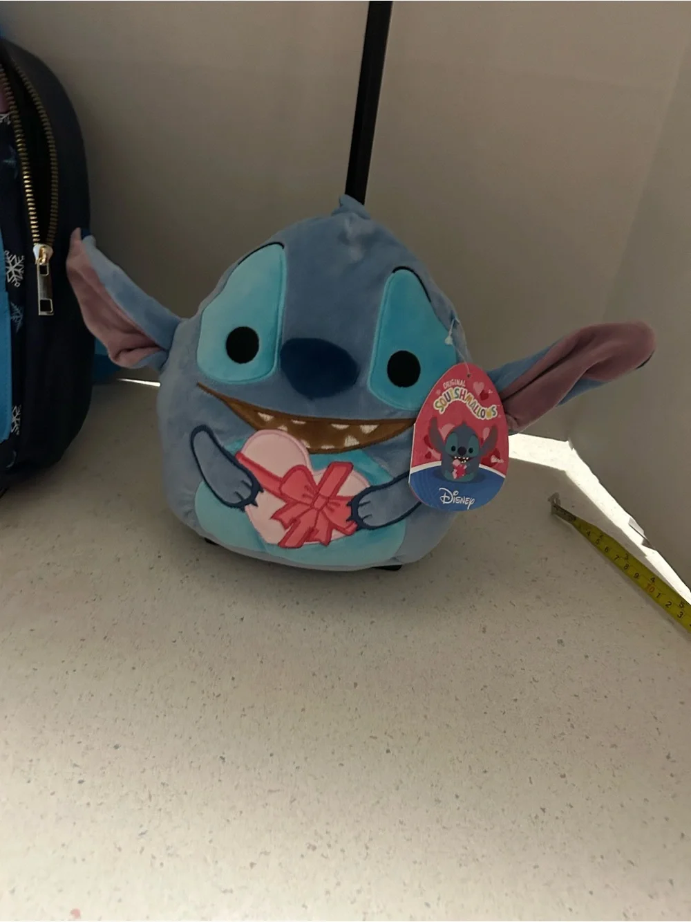 Kids Blue Stitch Mini Backpack with Disney Squishes